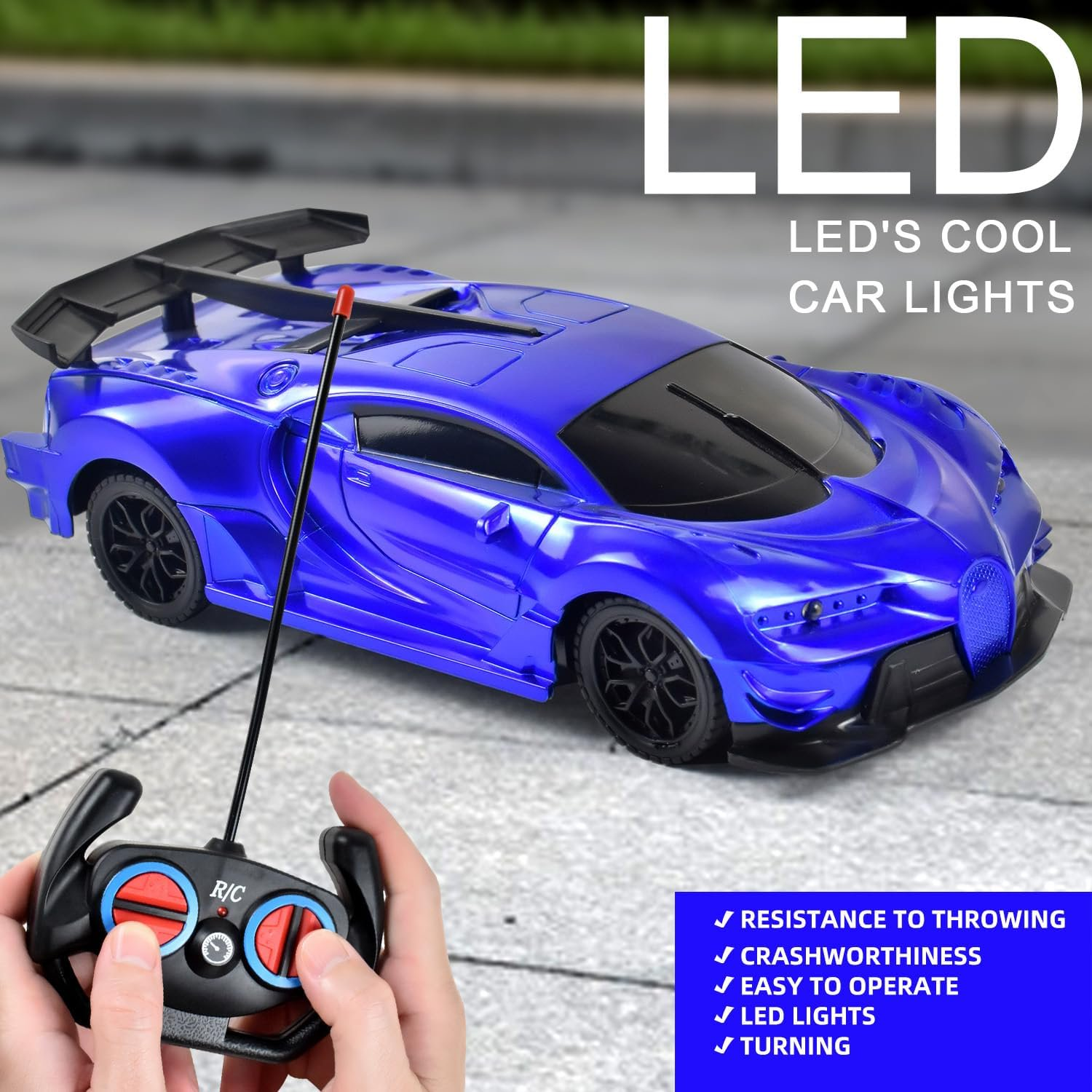 CEMIRK Remote Control Car Toys, Mini RC Car Model Vehicle Gift for Boys, Girls(blue)