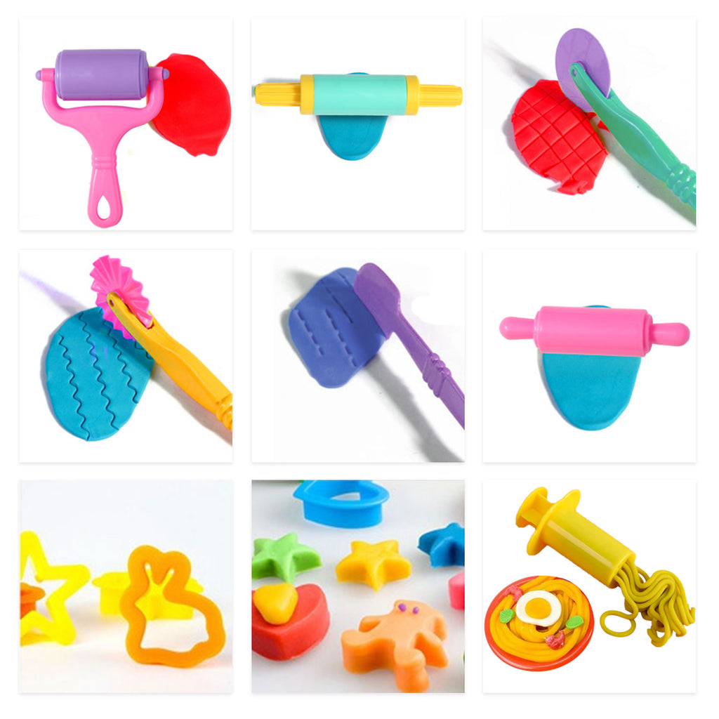 CEMIRK Playdough Set, 27 Pcs Play Dough Tools & Accessories for Kids, Dough Cutters, Rolling Pins, Extruders & Molds, Safe & Durable Clay Toys for Preschool Learning, Arts & Crafts Gift for Toddlers