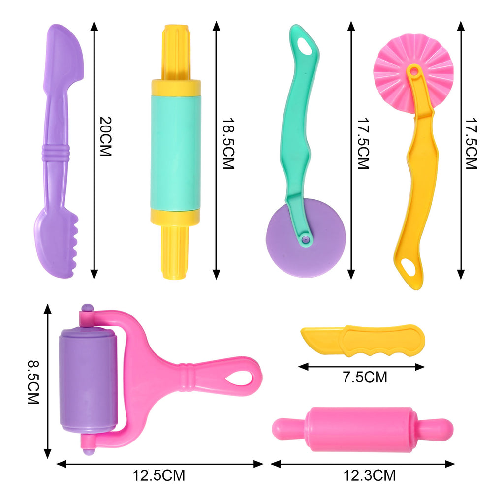 CEMIRK Playdough Set, 27 Pcs Play Dough Tools & Accessories for Kids, Dough Cutters, Rolling Pins, Extruders & Molds, Safe & Durable Clay Toys for Preschool Learning, Arts & Crafts Gift for Toddlers